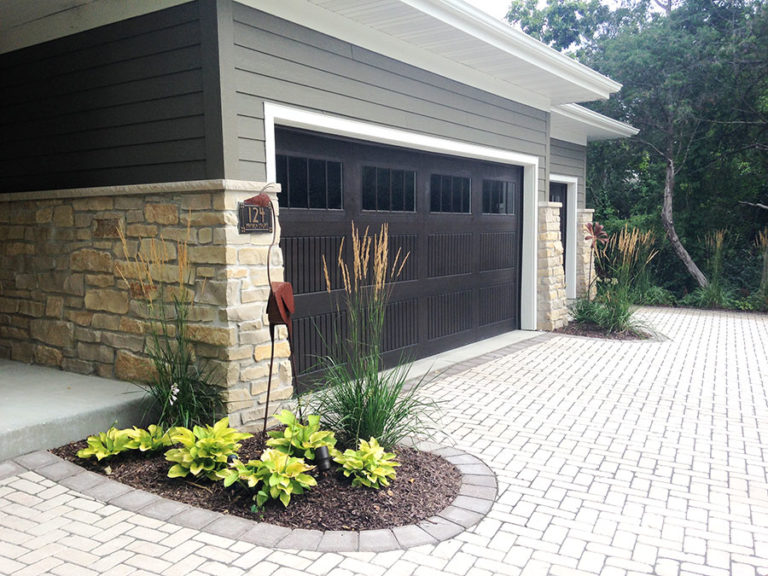 Paved Driveway with Garage