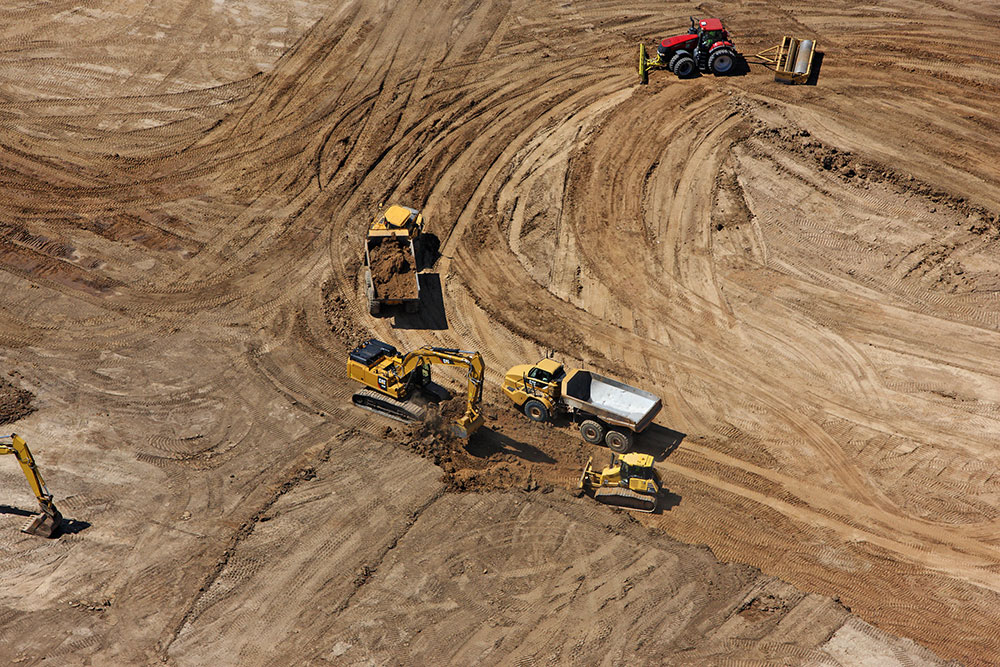 Aerial Construction Site