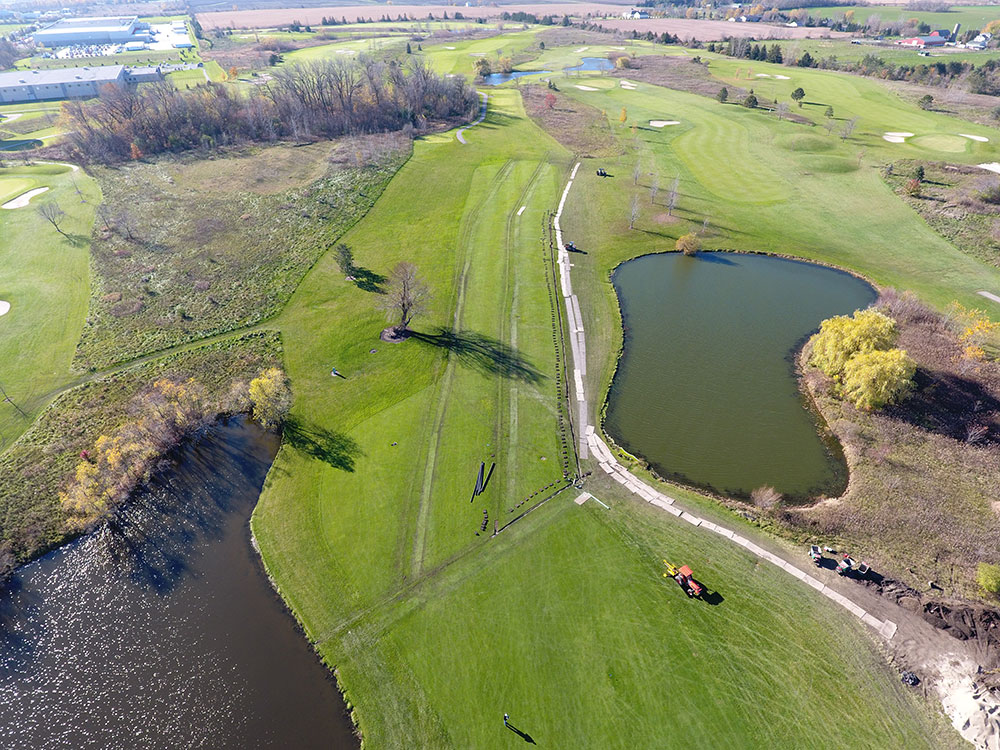 Golf Course Aerial Shot